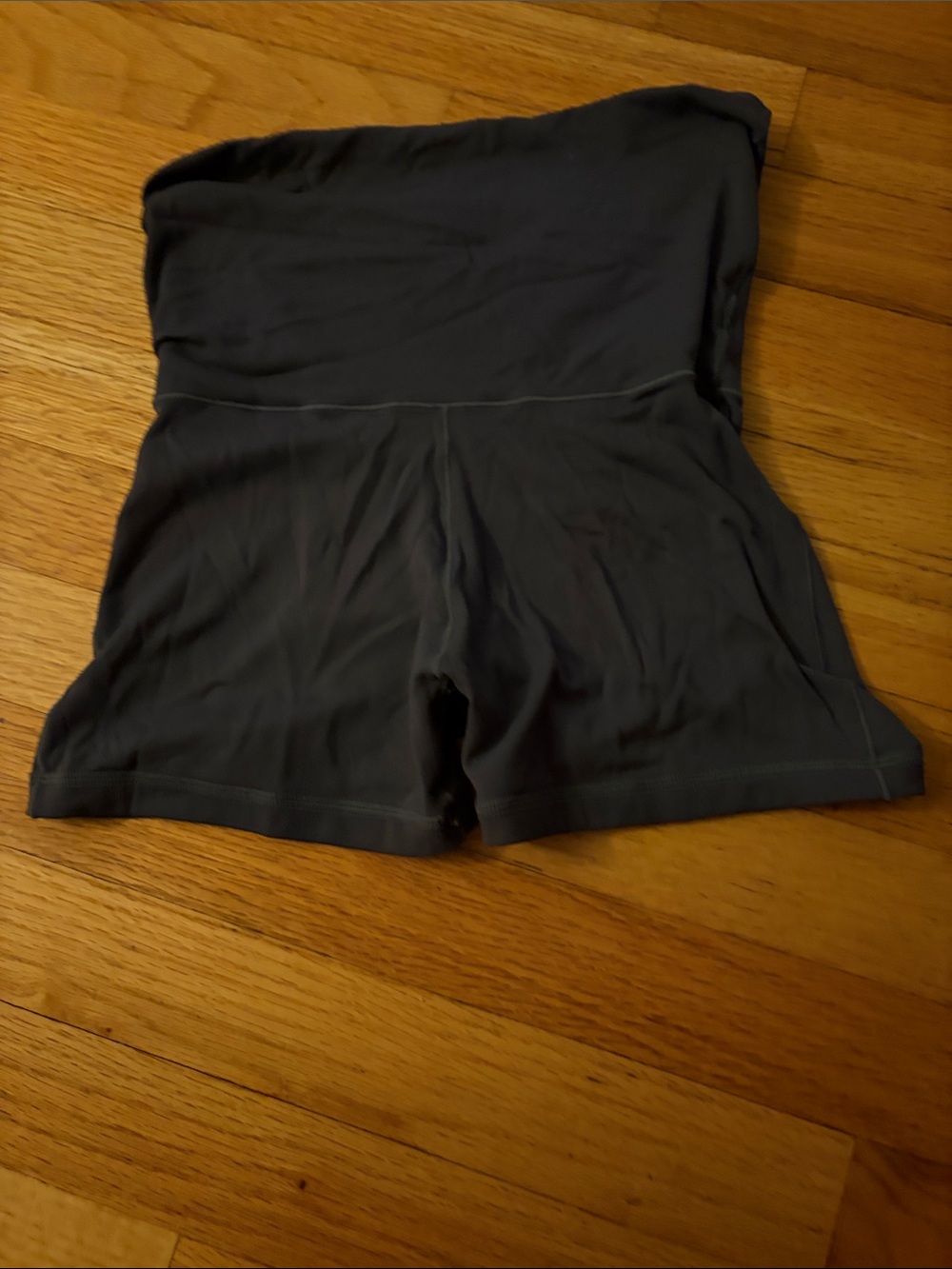 Aeropostale Charcoal Gray High-Waist Bike Shorts